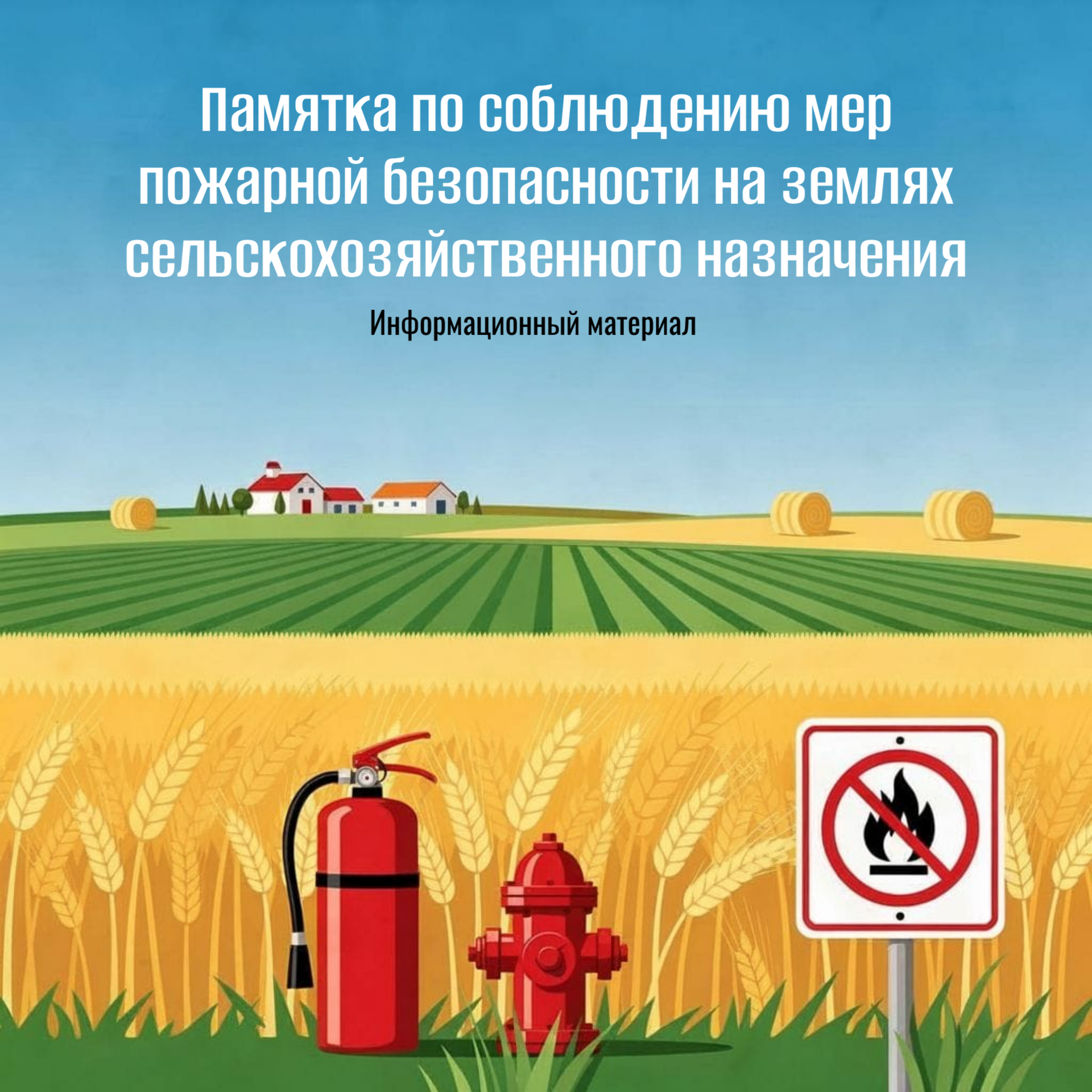 Памятка по соблюдению мер пожарной безопасности на землях сельскохозяйственного назначения